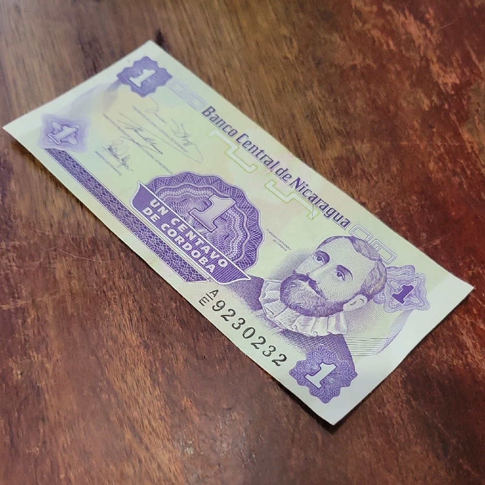 Nicaraguan 1 Córdoba Banknote
